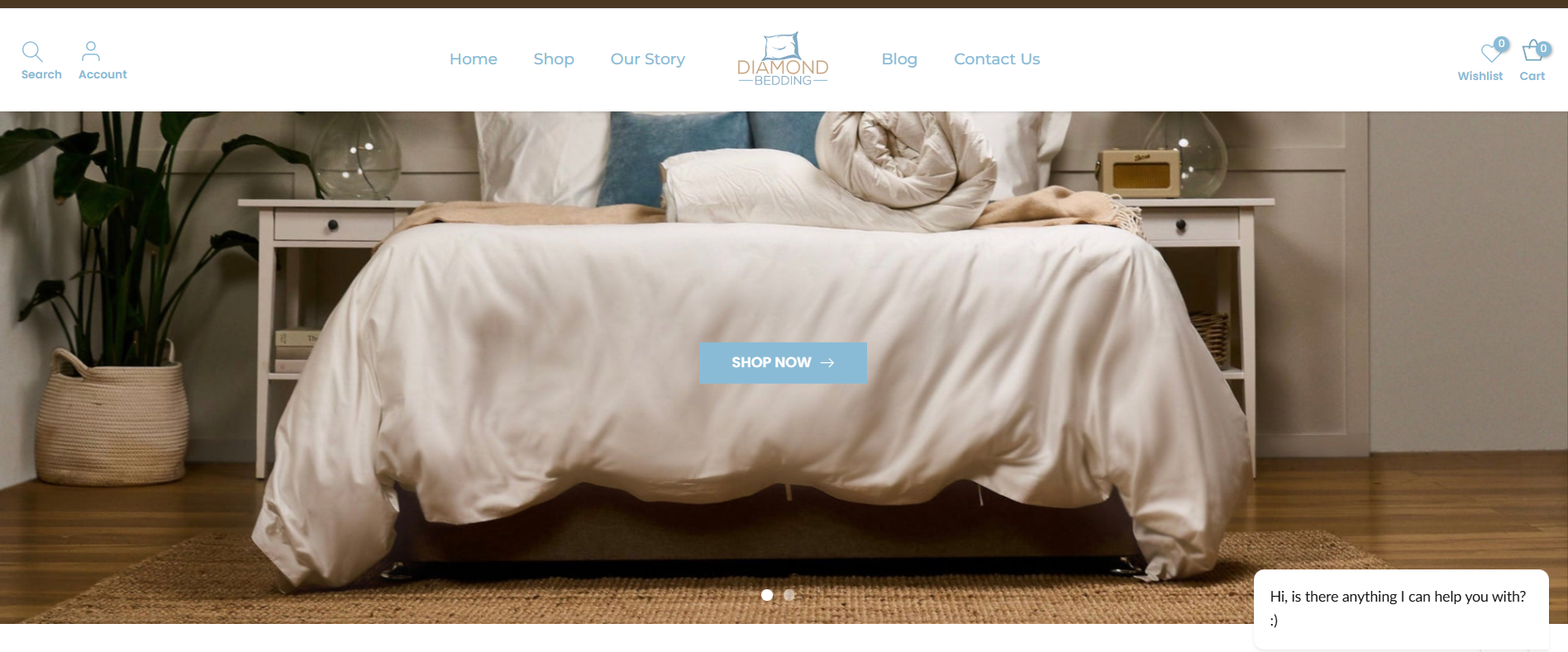 Dự án thiết kế Shopify Diamond Bedding — Premium bedding & home textiles bởi VertexTrue