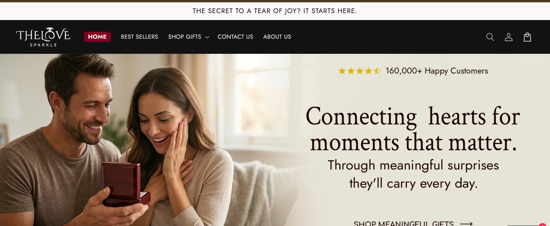 Dự án thiết kế Shopify The Love Sparkle — Personalized gifting & jewelry bởi VertexTrue